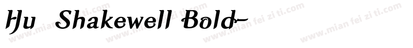 Hu  Shakewell Bold字体转换